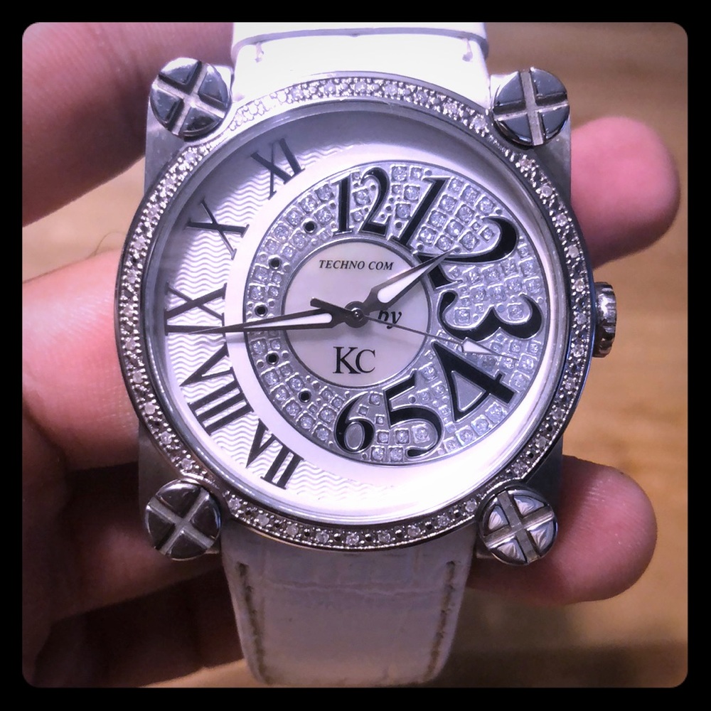 KC techno 1 carat diamond watch